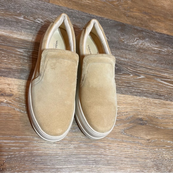 Vagabond Plateform Womens Shoe Beige Loafer Slip On Size 7 - Picture 6 of 7